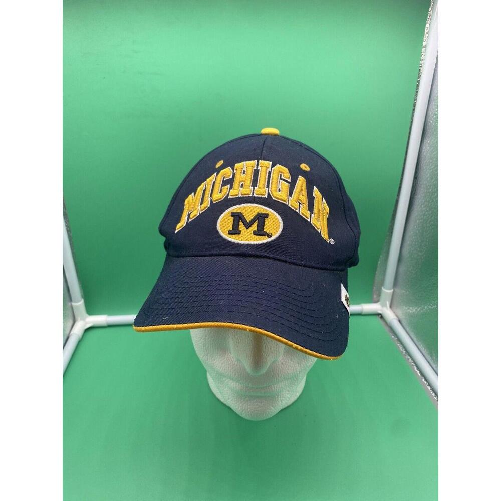 Michigan Wolverines Zephyr Navy Blue Yellow Adjustable Hat Baseball Cap NCAA